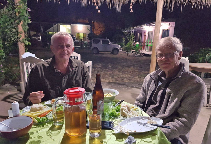 Peter Møllmann and Gottfried Siebel. Caranavi, Yungas, Bolivia december 2, 2018. Photographer; Peter Møllmann