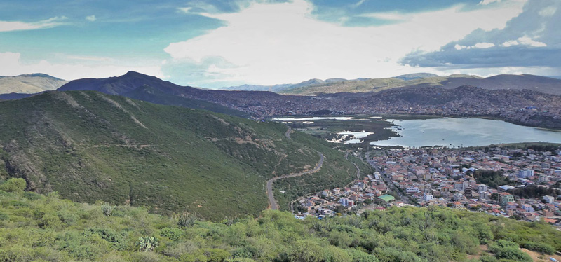 View from El telefrico. Cochabamba, Cercado Province, Bolivia january 15, 2019. Photographer; Kirsten Matthiesen