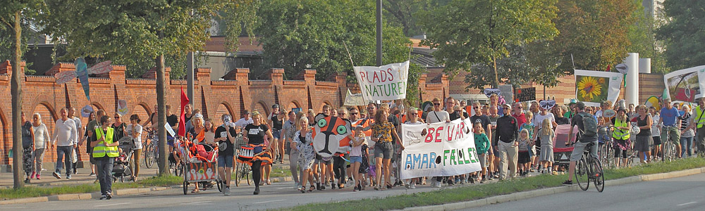 Bevar Amager Flled Demostration. Amager Flled - Kbenhavn d. 23 august 2018. Fotograf; Lars Andersen