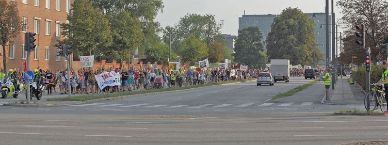 Bevar Amager Flled Demostration. Amager Flled - Kbenhavn d. 23 august 2018. Fotograf; Lars Andersen