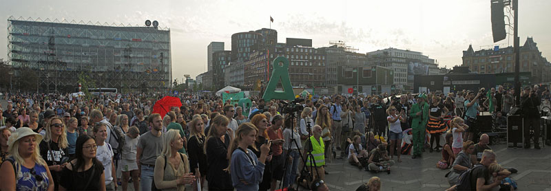 Bevar Amager Flled Demostration. Amager Flled - Kbenhavn d. 23 august 2018. Fotograf; Lars Andersen