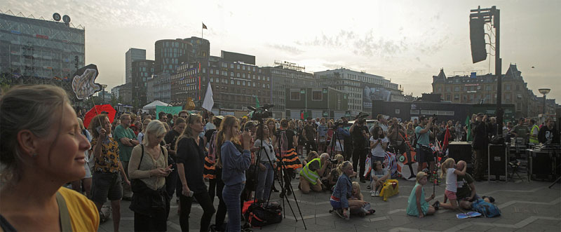 Bevar Amager Flled Demostration. Amager Flled - Kbenhavn d. 23 august 2018. Fotograf; Lars Andersen