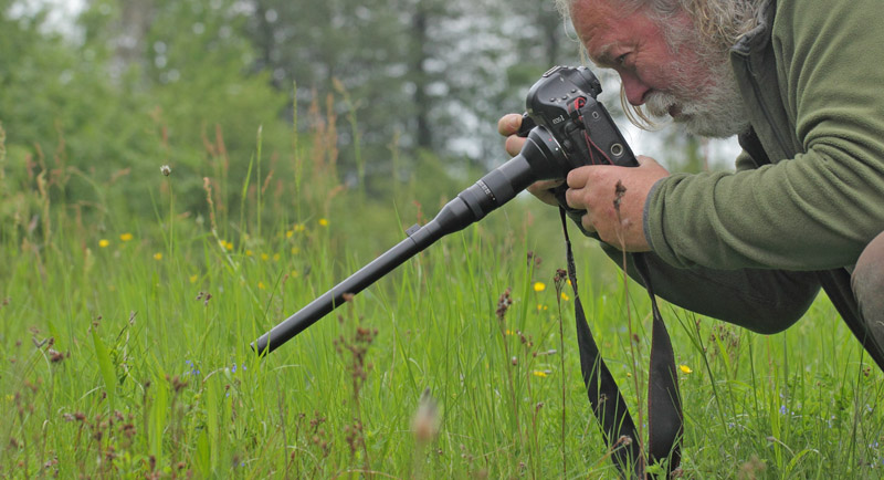 Lars Andersen med Laowa 24mm f / 14 Probe Lens. Birkerd, Nordsjlland d. 1 juni 2019. Fotograf; Frej Schmedes