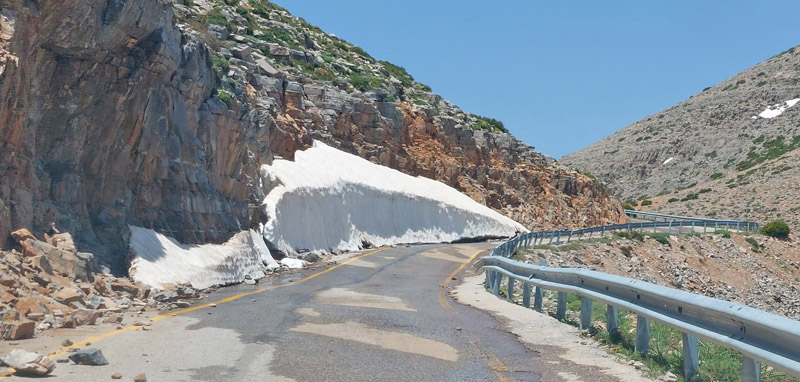 Vejen til Grsk-ortodoks kirke (1560m), Rimondi, Psiloritis, prov. Mylopotamos, Kreta, Grkenland d. 29 maj 2022. Fotograf; Lars Andersen