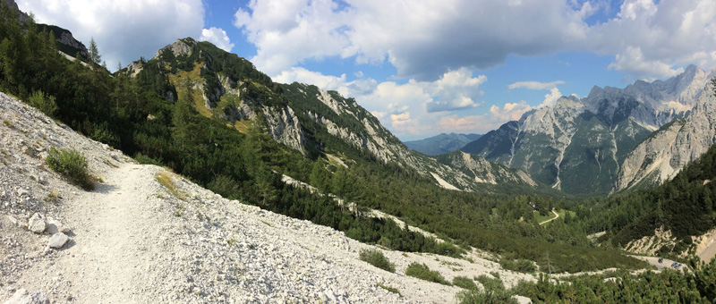 Vršic Pass 1600-1900 m., Triglav-Nationalpark, Øvre Carniola, Slovenien primo august 2022. Fotograf; Emil Bjerregård