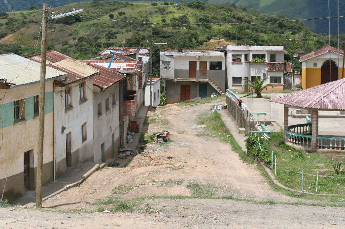 Siesta! Only the loco danes are outside. Cruz Loma a smal town near Coroico, Yungas. d. 26 january 2007. Photographer: Lars Andersen