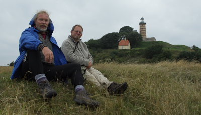 Lars Andersen og Poul Ewald Hansen p Sprog d. 10 August 2008. Fotograf: Lars Andersen