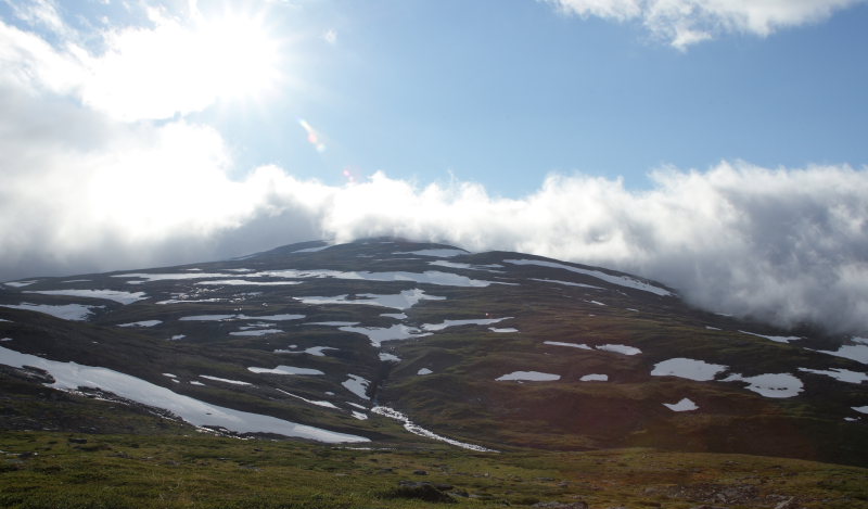 Gohpascorru set fra Njulla, Sapmi/Lappland, Sverige. d. 9 juli 2008. fotograf: Lars Andersen