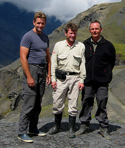 Bolivia's farende: Jan Flindt Christensen, Henrik Bloch og Peter Mllmann