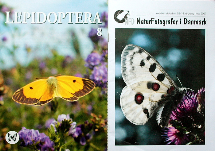Har skrevet artikler til NFD medlemsblad nr 52:14 årgang. Og Lepidoptera 8, udgivet af Lepidopterologisk forening i 2009.