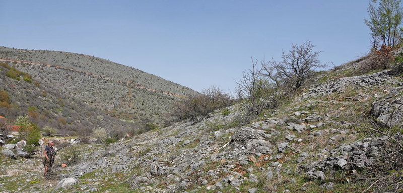 Siatista sletten og kløft 950 - 1100 m., Askio-bjergene. Vestmakedonien, Grækenland d. 22 april 2022. Fotograf; Emil Bjerregaard