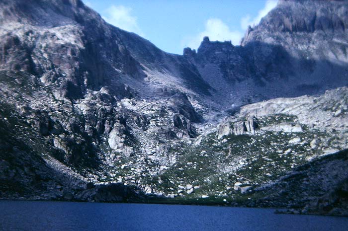 Lac Negre 2400 m.h. Alps maritime,Sydfrankrig. Juli 1988. Fotograf: Lars Andersen