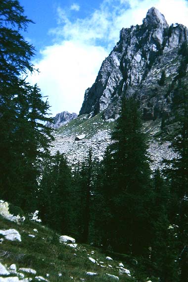 Lac Negre 2200 m.h. Alps maritime,Sydfrankrig. Juli 1988. Fotograf: Lars Andersen