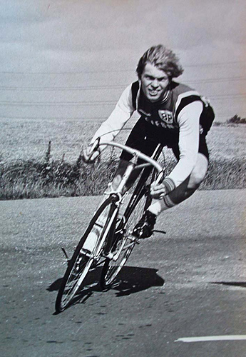 Lars Andersen dyrkede cykling i en del r p motionsplan, var i 1977 til 78 medlem af Lyngby Cykelklub, hvor jeg i en sson krte i c-klassen. August 1980. Fotograf; Vagn W. Srensen