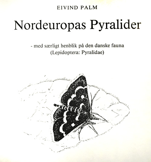 forside-illustration til "Nordeuropas Pyralider" af Eivind Palm, 1984. Fauna Bger. del: illustrator Lars Andersen. 2013. Fotograf: Lars Andersen