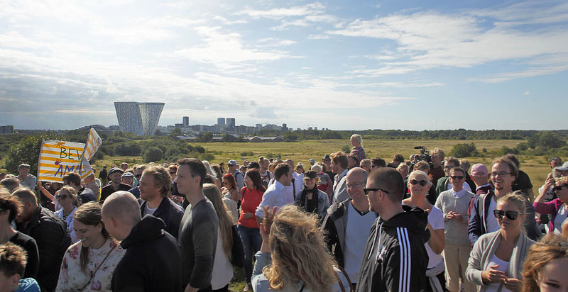 "Demo" p Amager Flled d. 18 september 2016. Fotograf; Lars Andersen